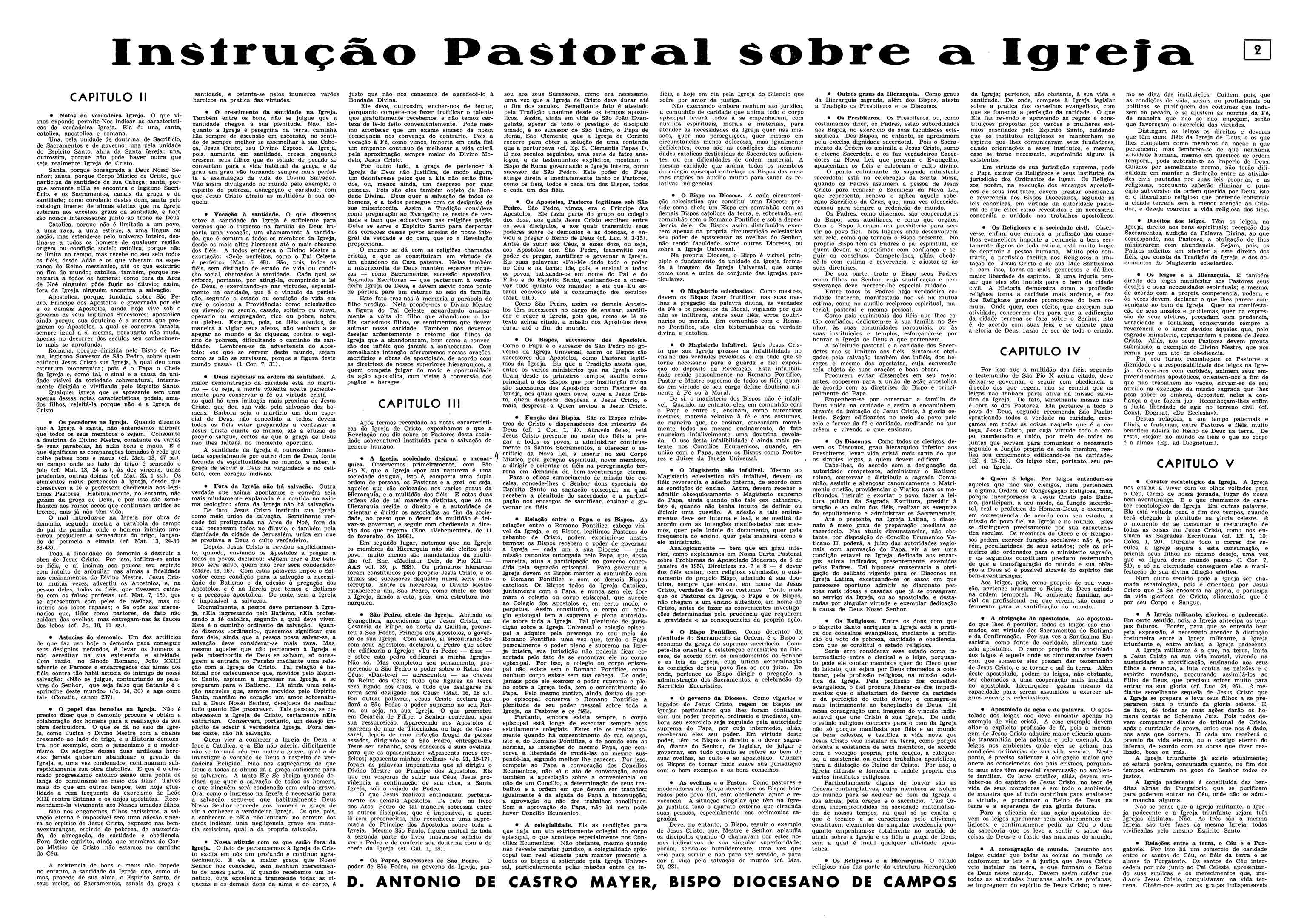 O Bispo é pastor em Cristo