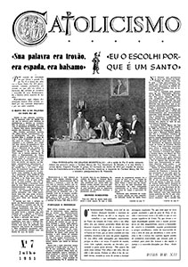 Catolicismo nº 7 — julho de 1951