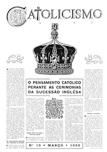 Catolicismo nº 15 — março de 1952