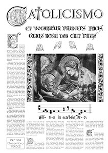 Catolicismo nº 24 — dezembro de 1952