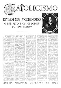 Catolicismo nº 83 — novembro de 1957