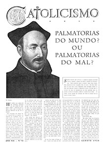 Catolicismo nº 92 — agosto de 1958