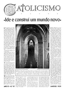 Catolicismo nº 97 — janeiro de 1959