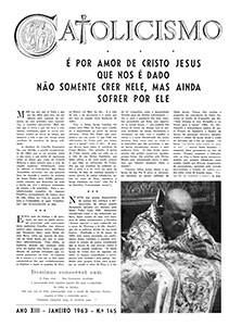 Catolicismo nº 145 — janeiro de 1963
