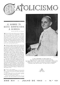 Catolicismo nº 151 — julho de 1963