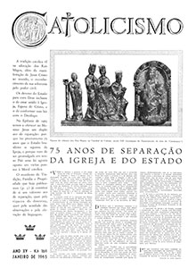 Catolicismo nº 169 — janeiro de 1965