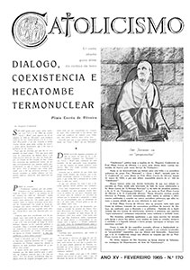 Catolicismo nº 170 — fevereiro de 1965