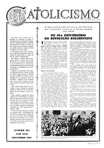 Catolicismo nº 203 — novembro de 1967