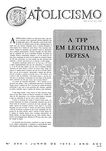 Catolicismo nº 294 — junho de 1975